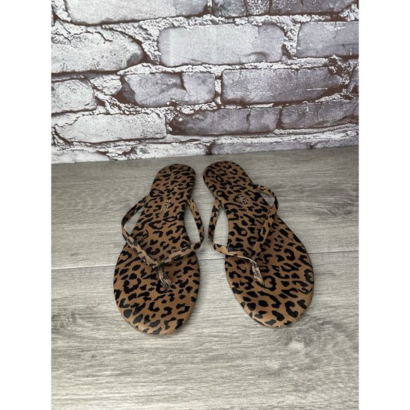 Tkees Studio Exotic Cheetah Print Thong Flip Flops Sandals Women Sz 8M US/39EU - Picture 11 of 16